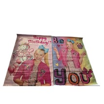 Jojo Siwa Happy Birthday BeYou Character Party Banners For Bounce House Lot Of 2 - £71.60 GBP