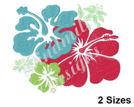 Hawaiian Hibiscus - machine embroidery design - £2.88 GBP