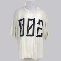 True Religion 2002 Men&#39;s Off White Ivory 2002 Graphic Logo Numbers T-Shirt 2 - £13.16 GBP
