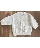 Vintage 90’s Hanna Andersson Infant Cable Knit Cardigan Size 60 (3-6M) - $13.00