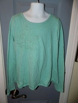 Tucker + Tate Green Long Sleeve  Shirt W/Bow and Sheer Bottom Size 8 Girl&#39;s EUC - £11.67 GBP