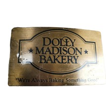Belt Buckle Dolly Madison Bakery Food Advertising Rodeo Western Vintage - $29.99