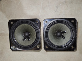 23SS32 PAIR OF SPEAKERS, JVC VGS1001-024, 8 OHM 15 WATT, 4&quot; SQUARE, 2-5/... - $13.04