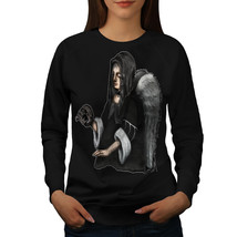 Wellcoda Angel Metal Fallen Womens Sweatshirt, Freaky Casual Pullover Jumper - £23.10 GBP+