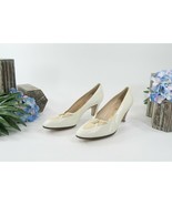 Salvatore Ferragamo Cream Nude Leather Shoes Heels 8 Narrow - $46.27