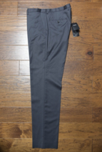 Hugo Boss $248 Men Lenon Wool Reg Fit Dark Gray Dress Pants Unhemmed EU 54 US 38 - £58.69 GBP