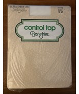 VTG 1980s Berkshire White Pantyhose Size 1 Control Top Ultra Sheer Leg N... - $256.19 MXN