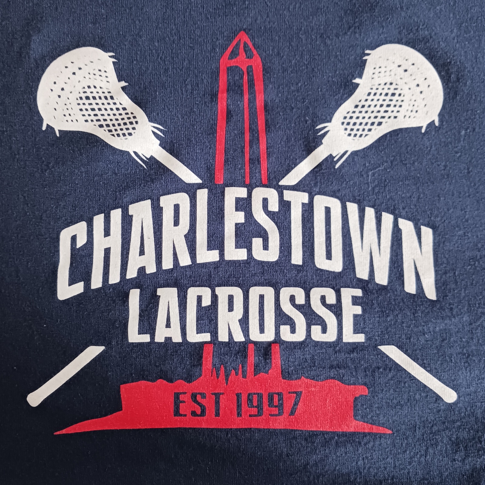 T Shirt Long Sleeve Sports Charlestown MA Lacrosse Adult Size S Small - $15.00