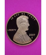 Gem Proof 2007 S Ultra Deep Cameo Lincoln Memorial Cent Same Coin In Pic... - $9.99