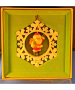 Vintage 1979 Hallmark Christmas Ornament Santa&#39;s Here w/Twirl Around Motion - $9.89