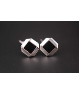 Vintage Georg Jensen Cufflinks #202 – Sterling Silver &amp; Black Onyx – Mid... - $230.00