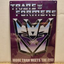 Transformers Decepticons Metal Tin Sign Wall Hanging Collectible Decoration - £10.54 GBP
