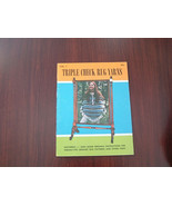 Vintage crochet pattern booklet Triple check rug yarns volume 1 poncho r... - $27.08 CAD