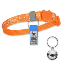 NaviTagi Cat Breakaway Collar XS Orange Reflective Soft Adjustable Bell - $64.35 MXN NaviTagi Cat Breakaway Collar XS Orange Reflective Soft Adjustable Bell - $64.35 MXN