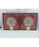 2 LENOX Snow Lights Shine Votive Tealight Holder Porcelain Christmas Hol... - $20.35 CAD