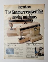 Sears Kenmore Convertible Sewing Machine 1976 Magazine Ad - $14.84