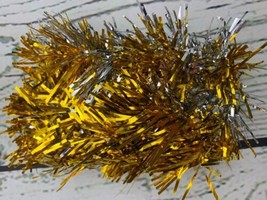 Christmas Tinsel Garland 2 Pcs Metallic Tinsel Garland Glittering Hanging - £12.69 GBP