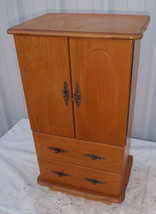 Wood Jewelry Box Cabinet - £31.60 GBP