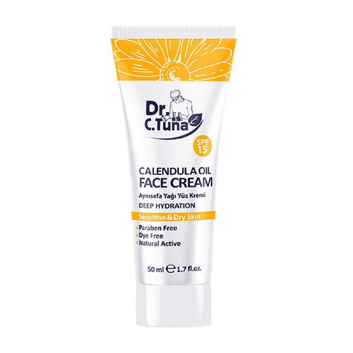 Farmasi Dr C Tuna 50 Ml Calendula Oil Face Cream Sensitive Skin Redness - £9.42 GBP