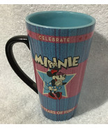 Disney mug Minnie blue pink 3-D Celebrate &quot;75 Years of Fun&quot; ceramic coff... - $16.02 CAD