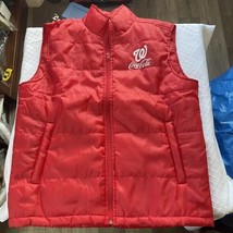 Mens Vest Washington Nationals MLB Coca-Cola Lightweight Zip Up Top L - £12.07 GBP