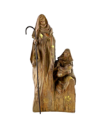 Roman Inc. Nativity Figurine One-Piece Jesus Mary Joseph Gold Paint Acce... - £22.82 GBP