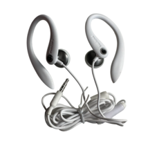 Philips sports Wired Earhook Headphones with mic SHS3305 WHITE - $13.84