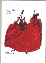 Chez Vous Menu Scottsdale Arizona Air France Marc Bohan Opera Costume Cover - £39.42 GBP