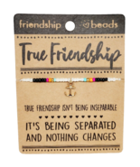 True Friendship Isn&#39;t Being Inseparable Glass Beads Bracelet - $12.17 CAD