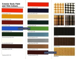 1980-1 TRIUMPH DOLOMITE,SPITFIRE,TR7 PAINT/TRIM COLOURS FOLDER 8/80 2 AD... - £17.83 GBP