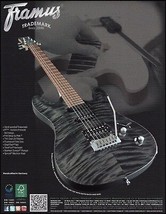 Framus Diablo Supreme Nirvana Black High Polish Top &amp; Side Guitar 2012 ad print - £3.38 GBP