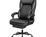 Office Chair, Big And Tall Office Chair Executive Office Chair With Foot... - £214.17 GBP