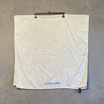 Ralph Lauren Pool Beach Towel 35 X 64” White Embroidered Logo - $25.39