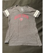 Fanatics Texas A&amp;M Aggies College Station Tee Women’s M Gray V-Neck Striped - $20.51 CAD