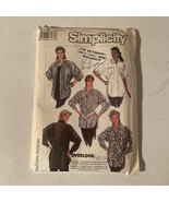 Vintage Simplicity 8355 Misses Loose-Fitting Shirt Pattern Size 20-22-24... - $8.99