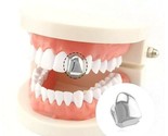 High Gloss Silver Platinum Single Tooth Solid Grillz Grill Cap with Mold... - $8.90