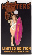 Miss Hooters 2006 Sexy Calendar Girl Michelle C ASIN O Las Vegas Nv Surfboard Pin - £10.20 GBP