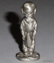 Vintage 1980 Schmid Fine Pewter Collectible Football Punter Figurine 0388 - GIFT - £15.49 GBP