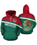Mexico Country Flag Hoodie Adults And Youth - $76.57 CAD