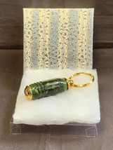 Hand Crafted Turned Wood Keychain w/ Hidden Storage Chamber Green Swirl ... - £23.88 GBP