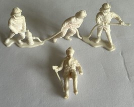 Vintage Tim Mee White Plastic Fire Fighters Figures Lot of 4 - $0.98