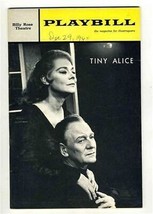 Playbill Tiny Alice Premiere Performance John Gielgud 1964 Irene Worth - £21.69 GBP