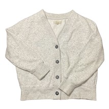 Madewell Cardigan Sweatshirt Donegal NC713 Cream V-Neck Button Up - Size... - £22.23 GBP