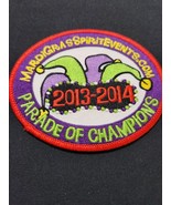 MardiGras  Parade Of Champions Embroidered Iron On Sewn On  Patch 2013-2014 - $20.51 CAD