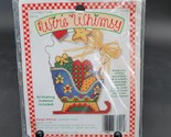 New Sealed Vintage 1994 Wire Whimsy Needlepoint Holiday Christmas Sleigh... - $7.42