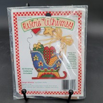 New Sealed Vintage 1994 Wire Whimsy Needlepoint Holiday Christmas Sleigh... - £5.86 GBP