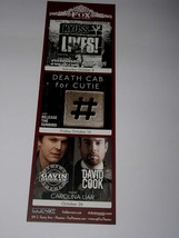 Gavin Degraw Concert Promo Card Vintage 2011 Fox Theater Pomona Death Ca... - €17,24 EUR