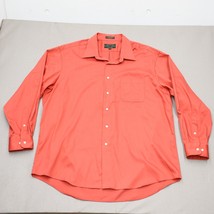 Alexander Julian Colours Mens Red Button Down Shirt XL Cotton Polyester Blend - £11.22 GBP