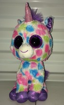 TY Wishful The Unicorn 6&quot; Beanie Baby Boo plush toy - £4.62 GBP