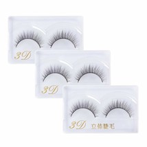 3-Pack False Eyelashes Natural Mega Look The Round Style 100% handmade - $17.59 CAD